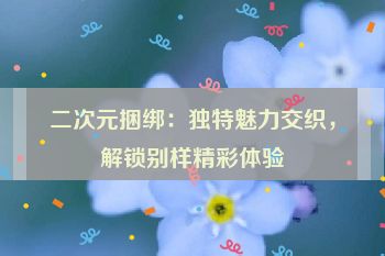 二次元捆绑：独特魅力交织，解锁别样精彩体验