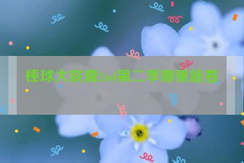 棒球大联盟2nd第二季哪里能看
